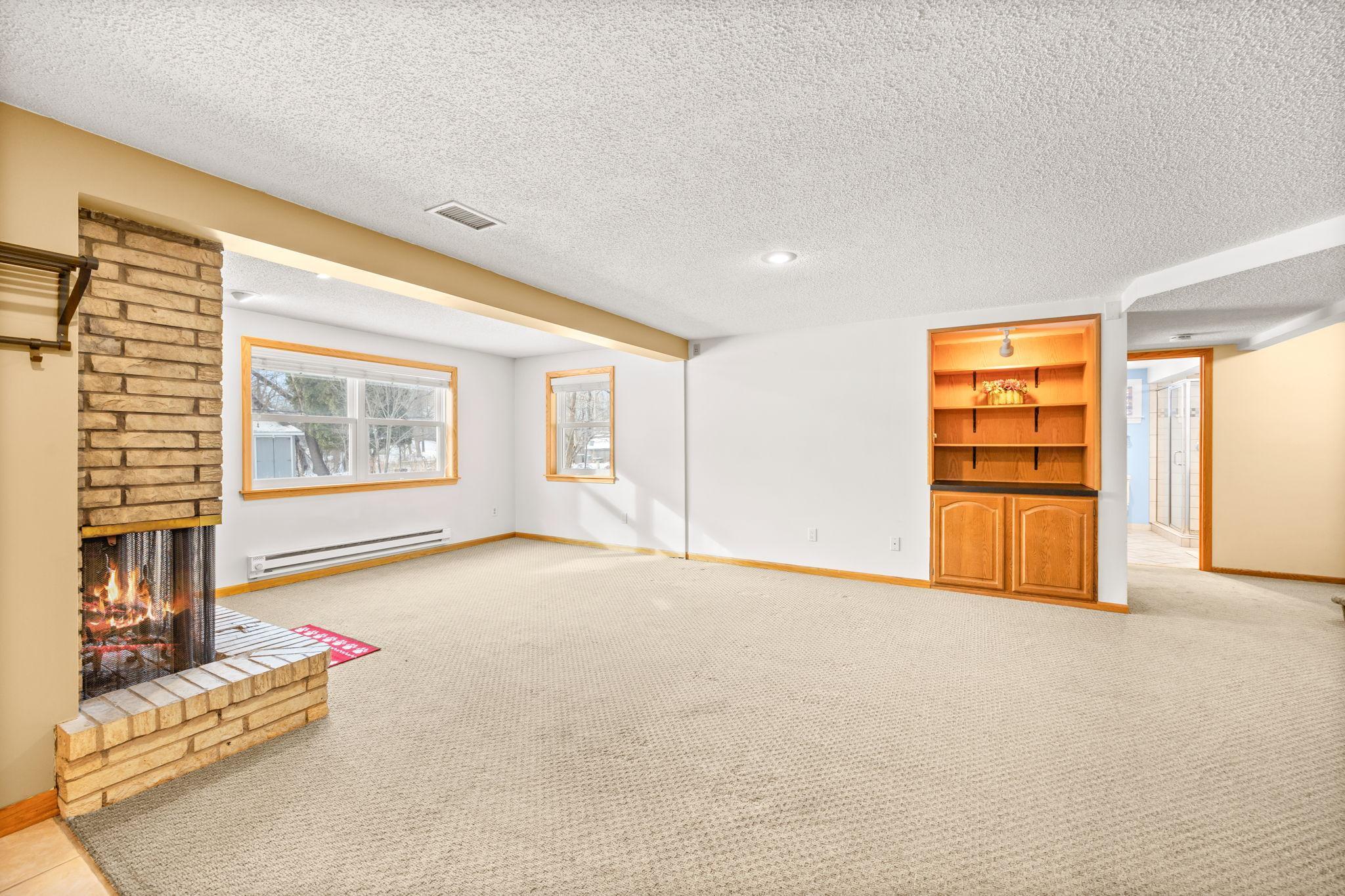 Large windows bring in tons of natural light.