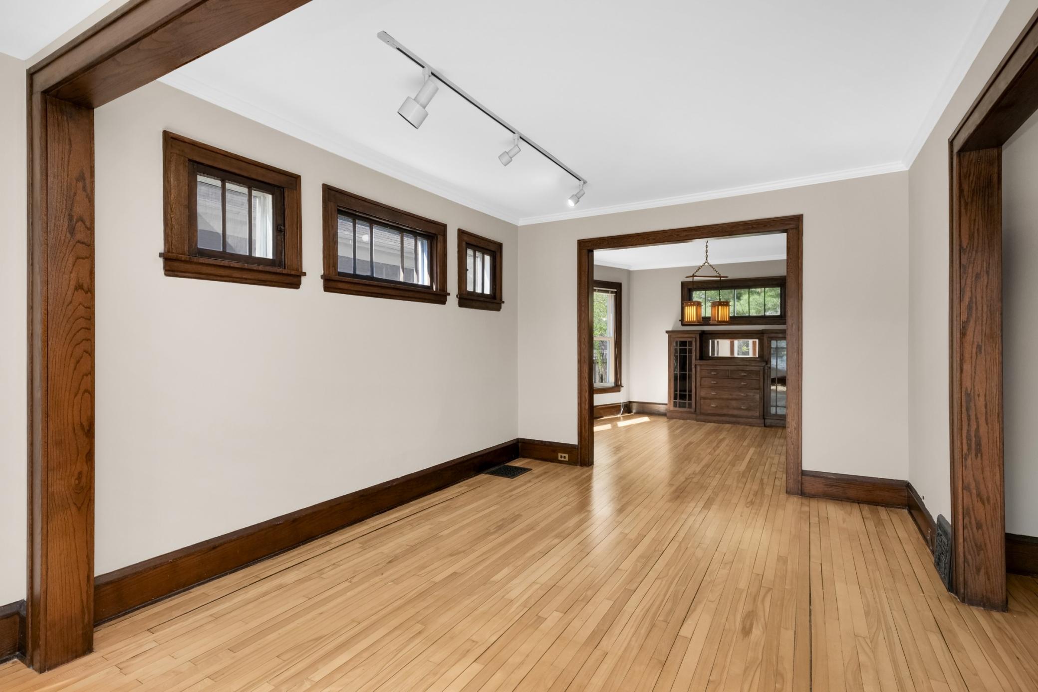 Amazing sunlight from the south facing windows in the dining room, living room and sun room.