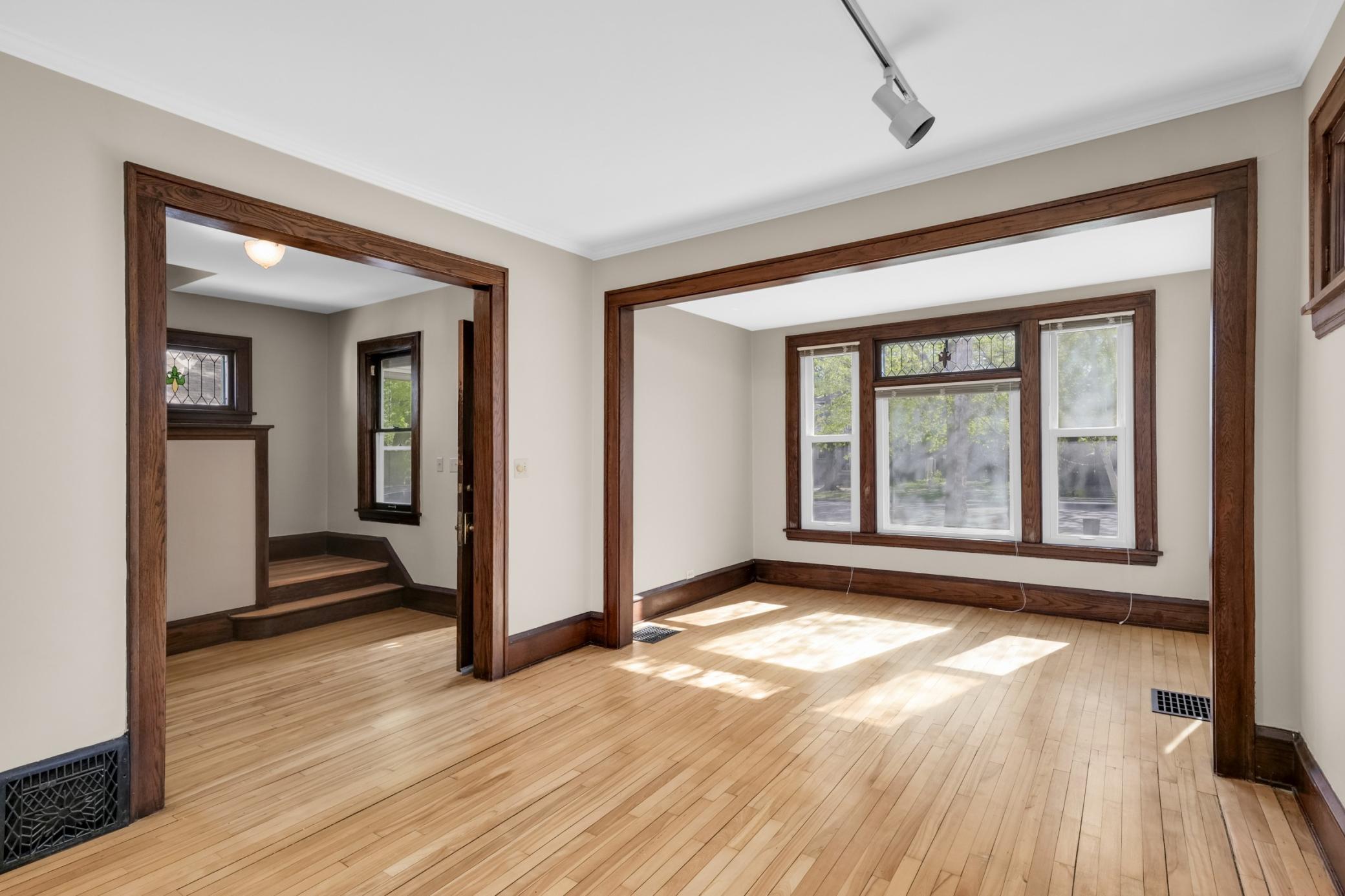 Original woodwork and hardwood floors are stunning.