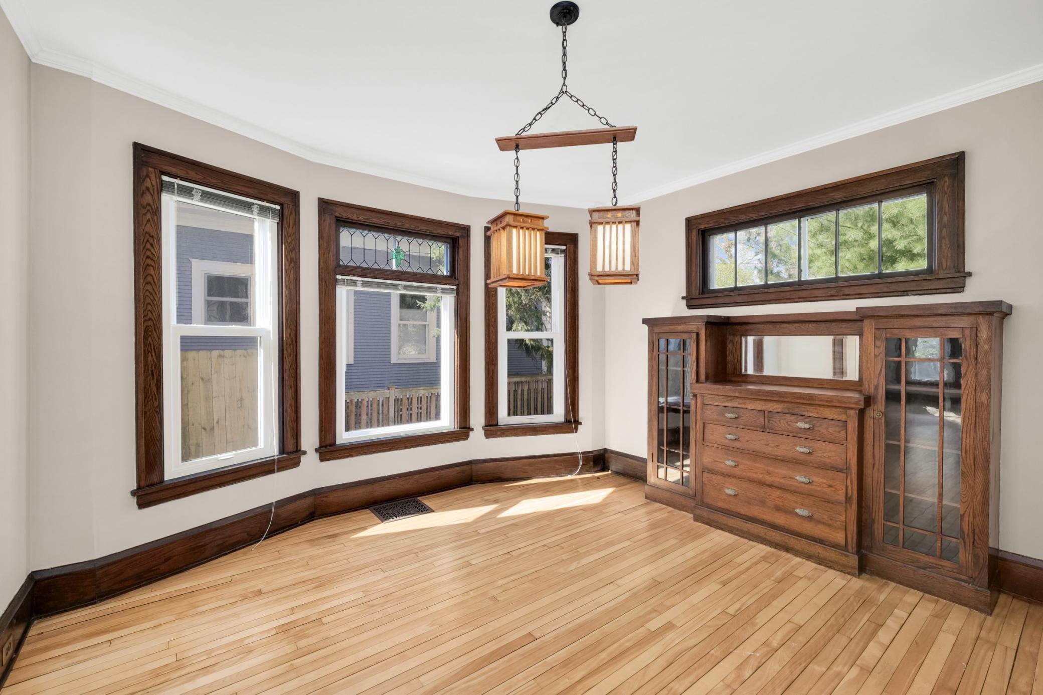 Imagine your dinner parties in this formal dining room!