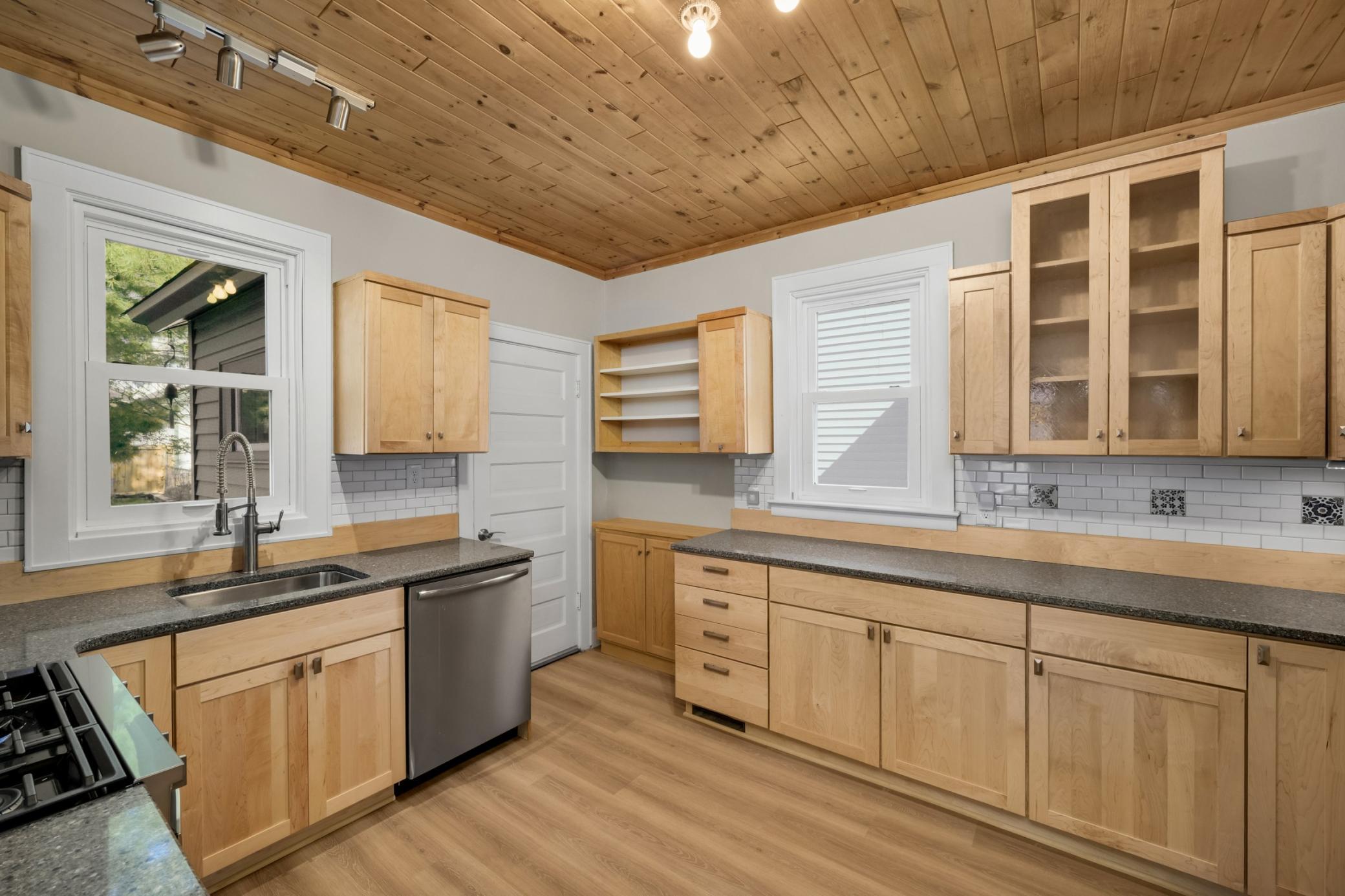 If you like to cook, you'll love this kitchen with ample countertops.