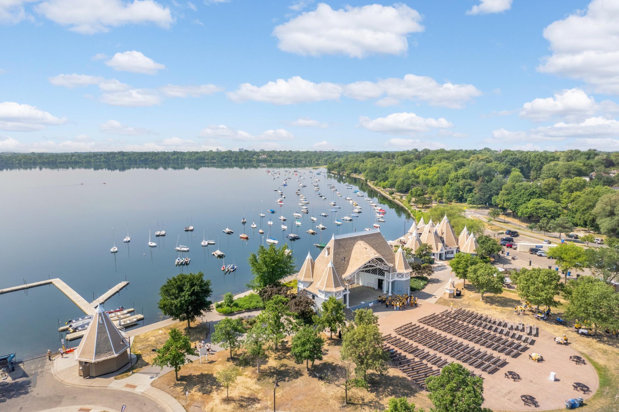 Lake Harriet is a short walk or bike ride away.