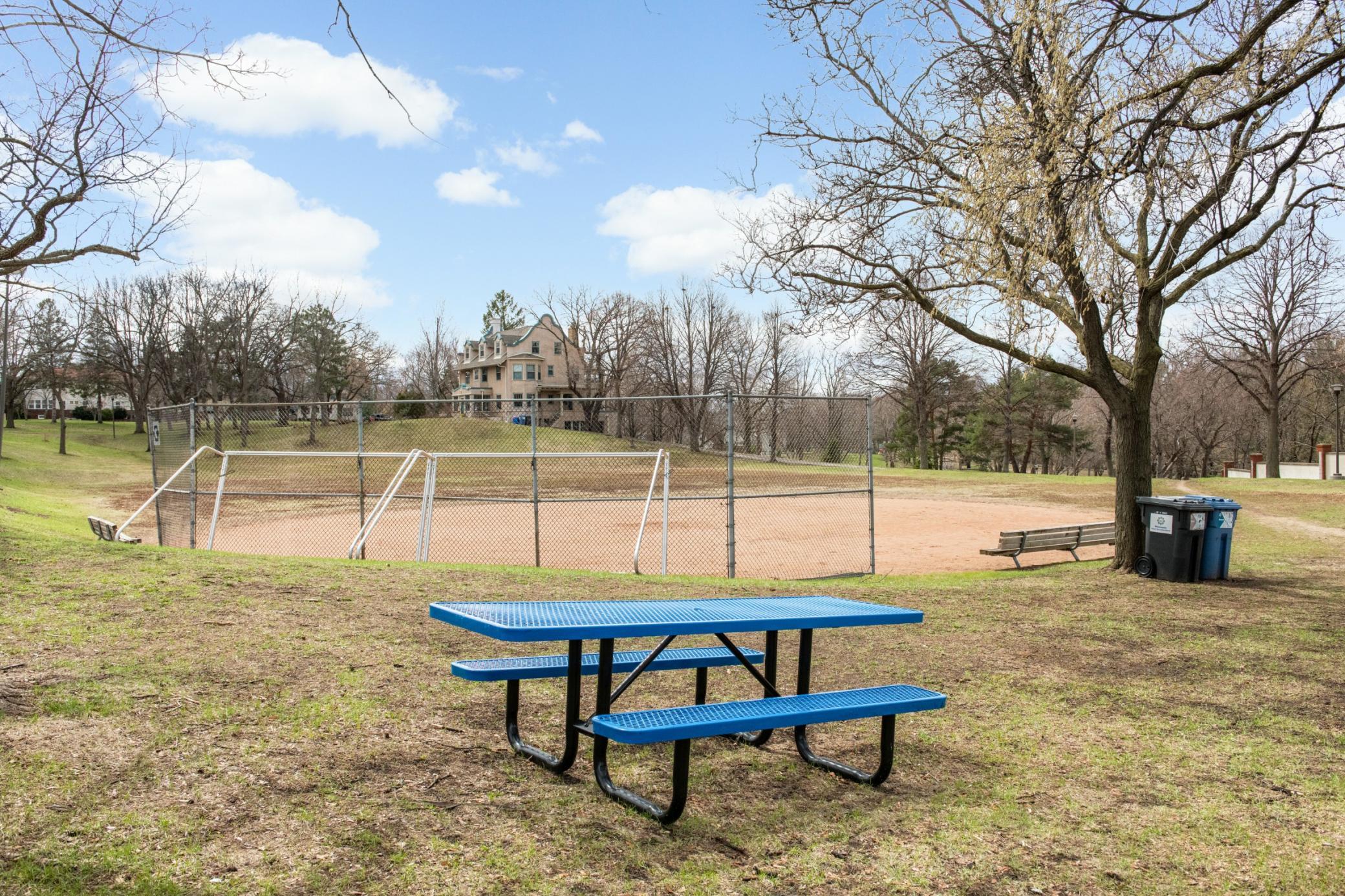Farmstead park also has an amazing winter sliding hill!