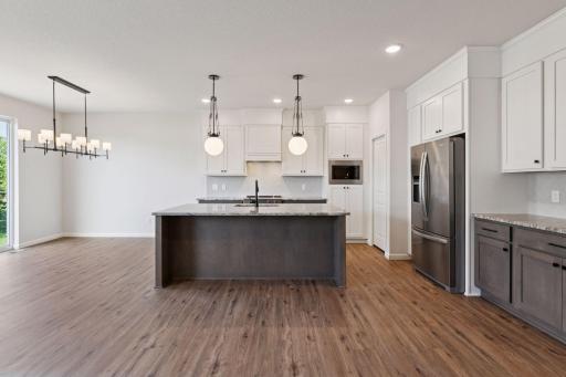 Photo is of a completed Carlton home with same selections and exterior. Some interior items may differ.