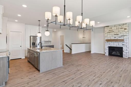 Photo is of a completed Carlton home with same selections and exterior. Some interior items may differ.