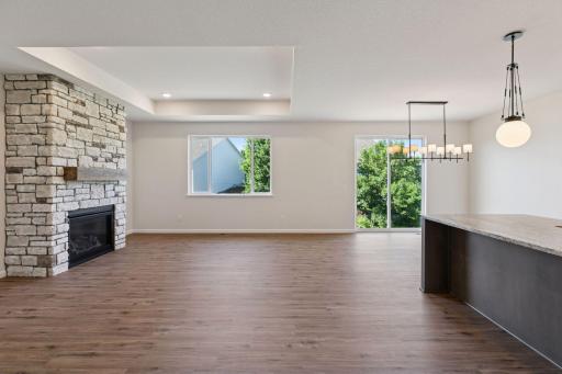 Photo is of a completed Carlton home with same selections and exterior. Some interior items may differ.