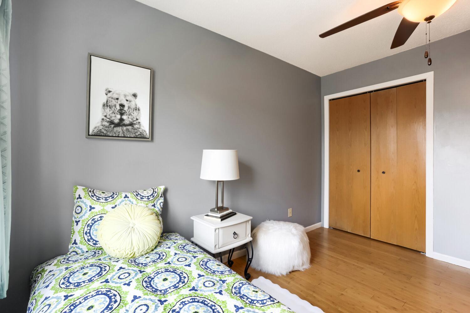 2nd bed, nice size closet, faces front of the home