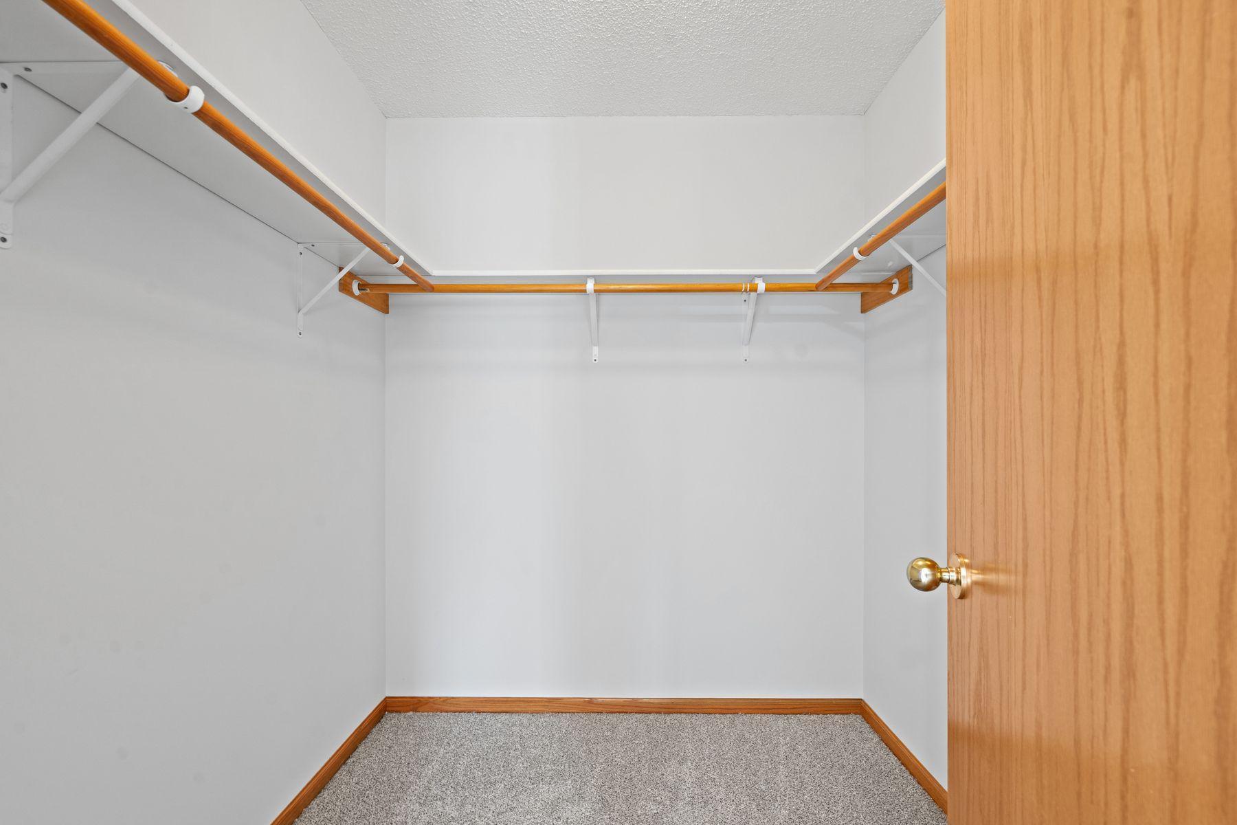 Large walk in closet in bedroom #1