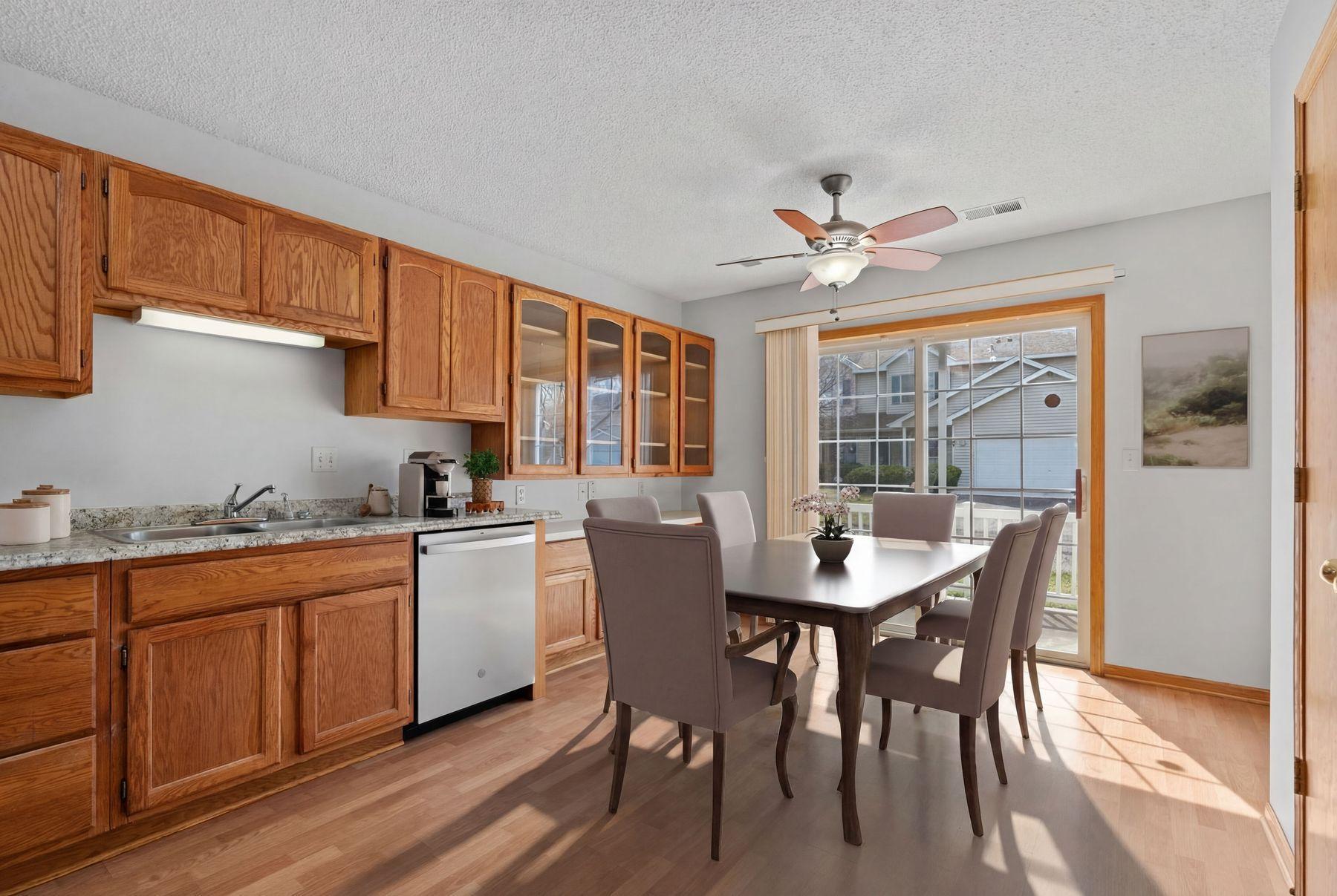 Virtual staged kitchen