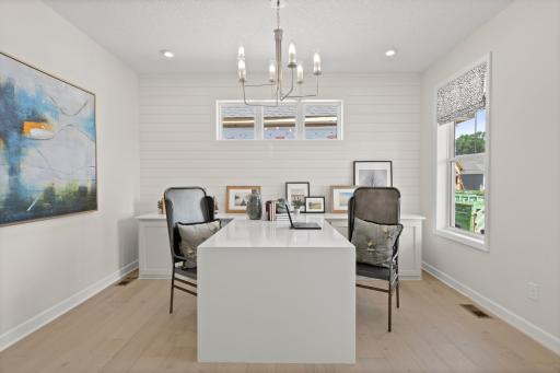 Bright front flex space with sunny windows, perfect for working from home or creating your own private retreat *Photo of a Beckett model home - design options may vary.