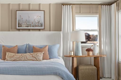 A bedroom that just feels right - comfortable, relaxed, and read for slow starts and laid back evenings *photo of model home (design options may vary)