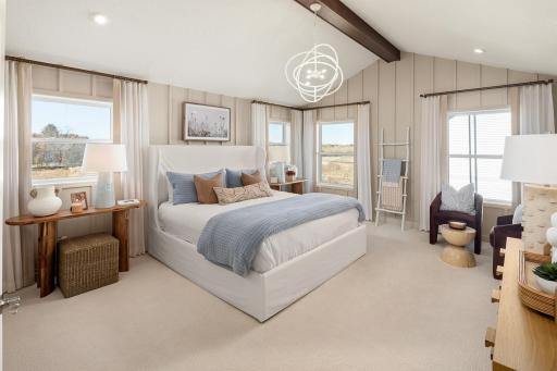 Your own recharge zone - this owner's suite feels relaxed, bright , and ready for slow mornings and easy nights *photo of model home (design options may vary)