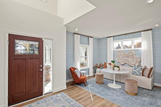 First impressions done right - light filled entry with a flew space thats adds instant personality *photo of model home (design options may vary)