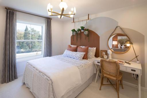 Comfort meets simplicity in this inviting bedroom, designed to feel relaxed and easy from the moment you walk in *photo of model home (design options may vary)