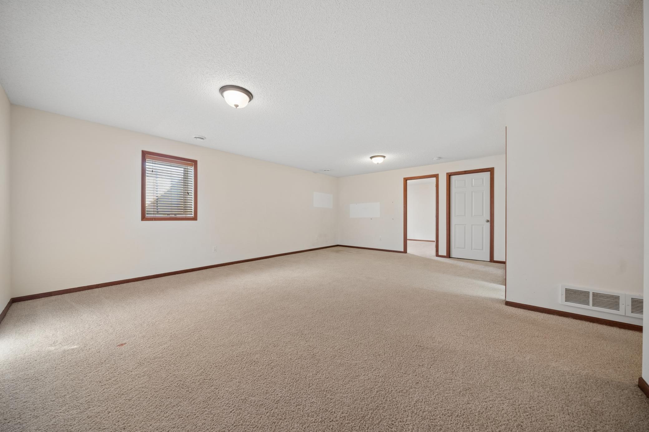 Reverse view of the rec. room located in the lower level