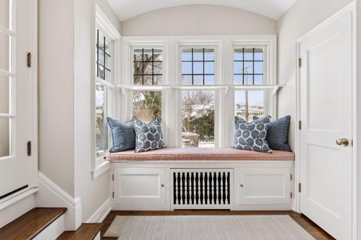 A graceful transition between levels with classic detailing