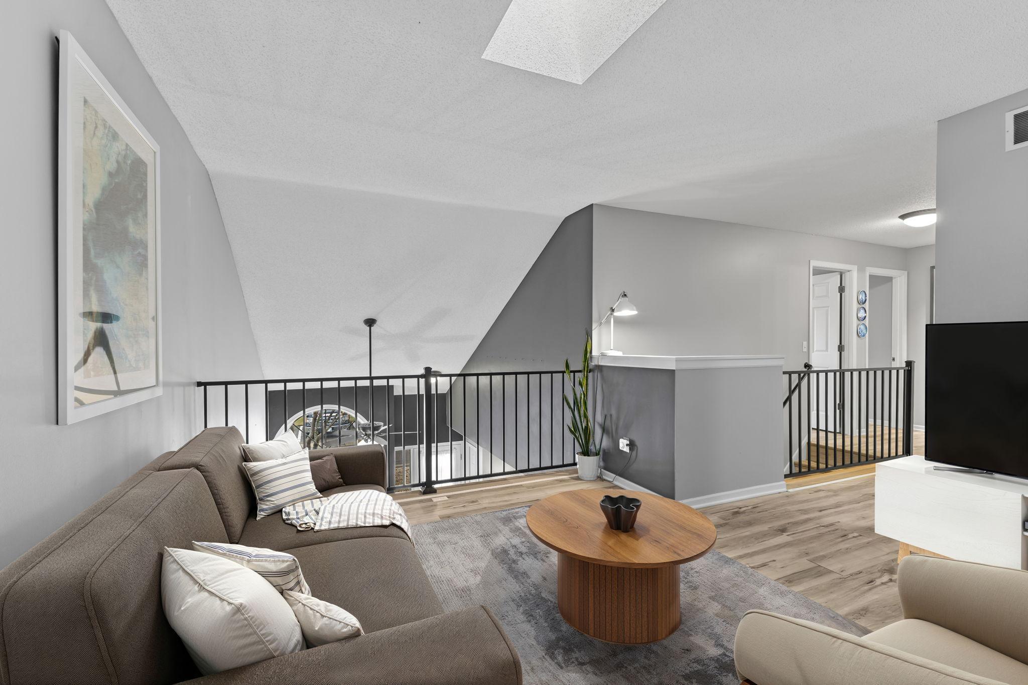 Virtually Staged Loft Area