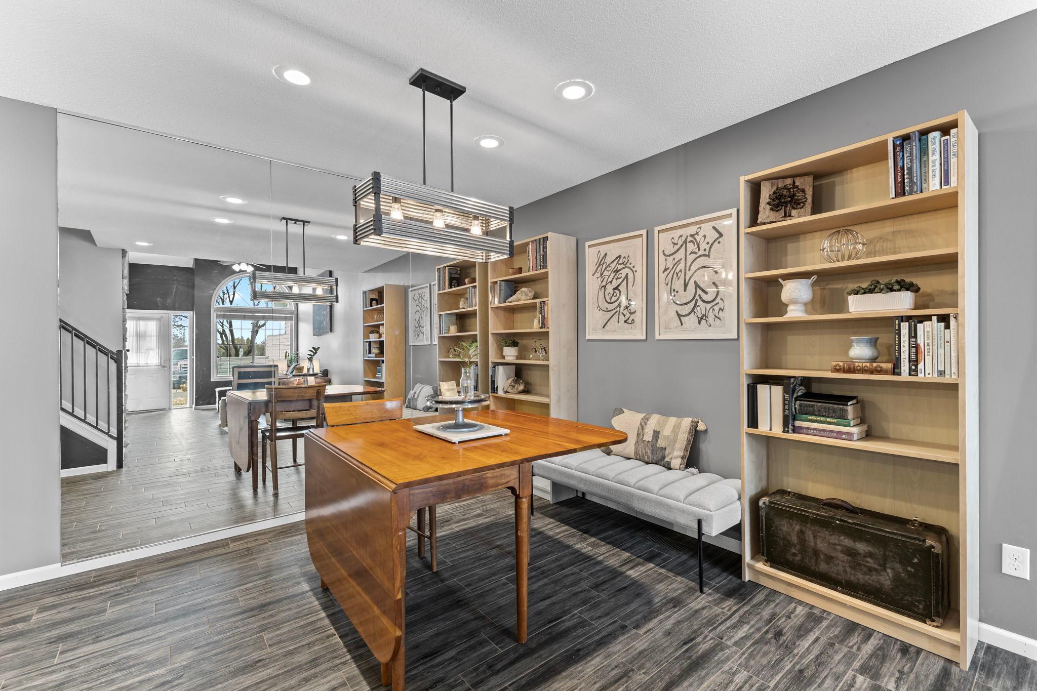 Updated light fixtures and recessed lighting on the main level!