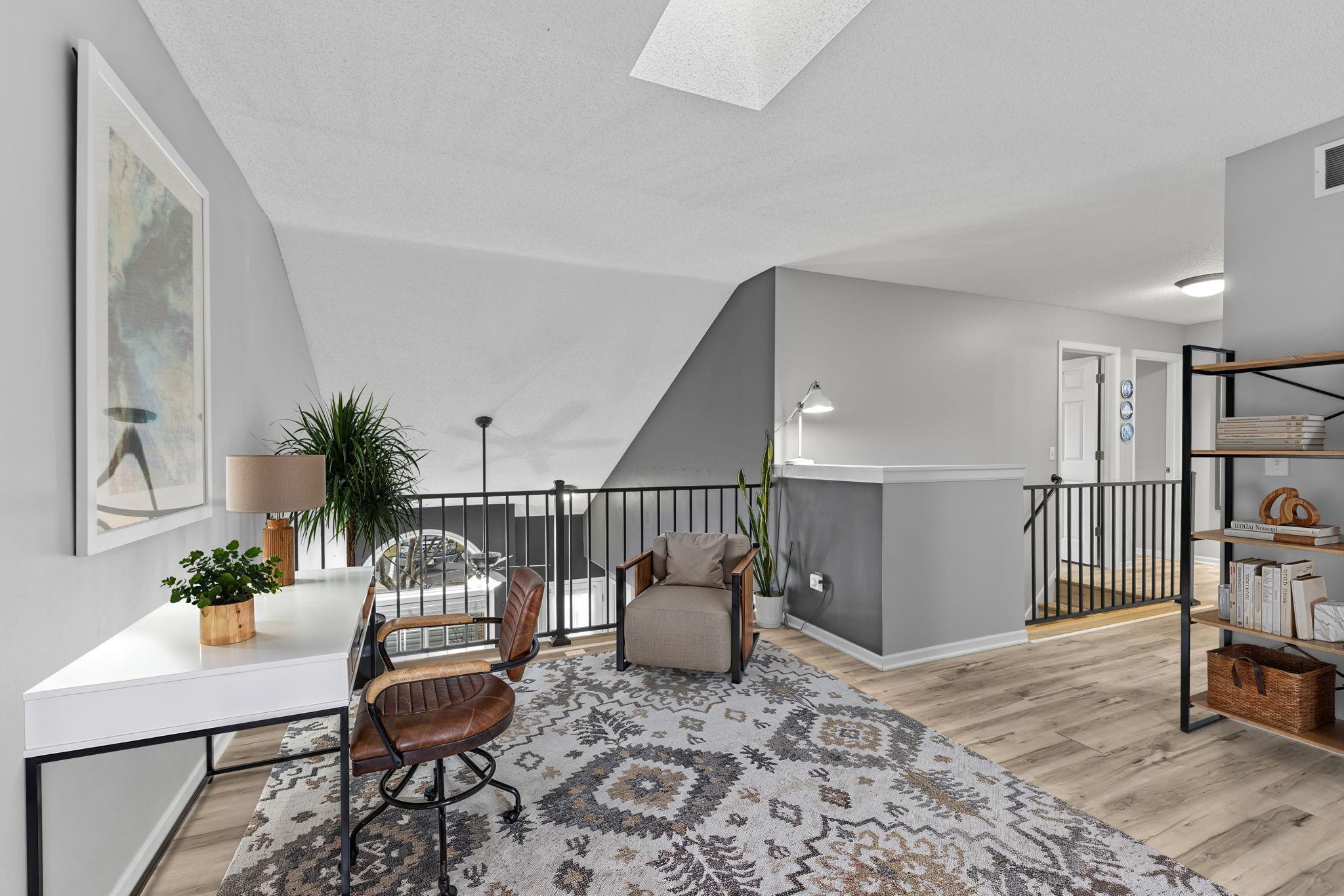 Virtually Staged Loft Area