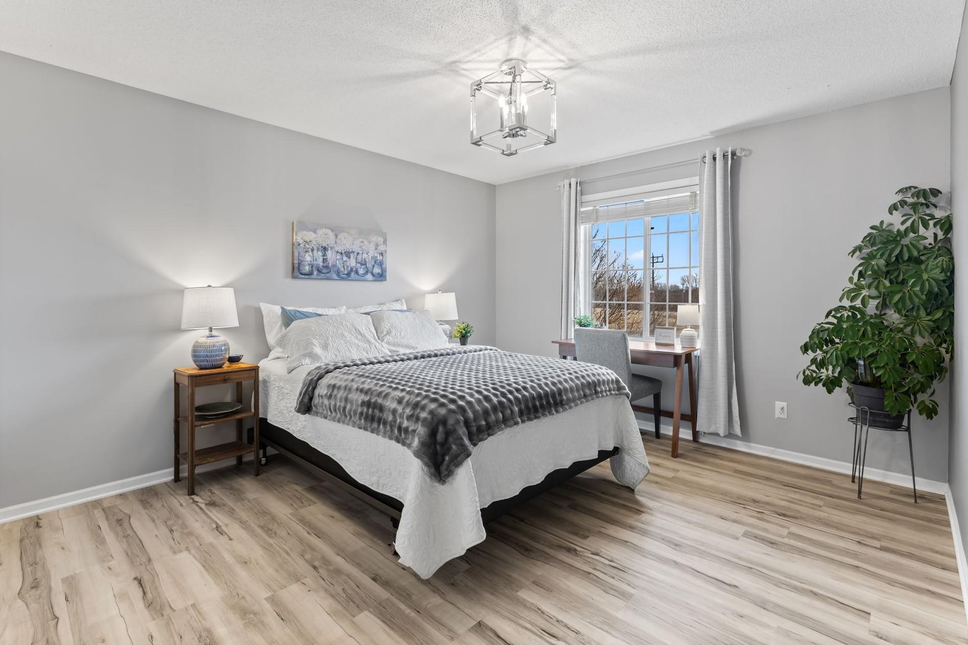 The second bedroom is almost as large as the primary, and could easily accommodate multiple bunk beds if needed!