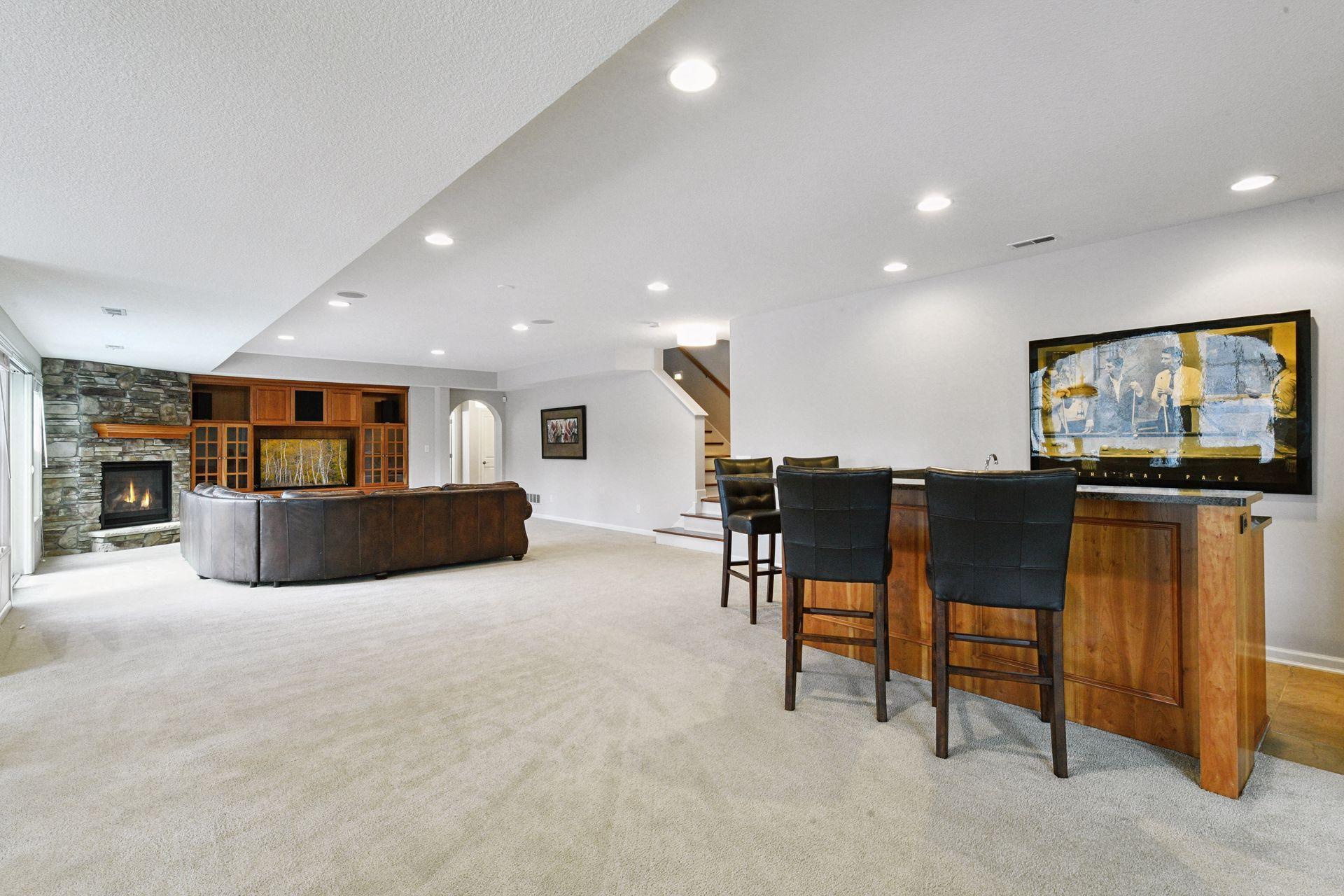 Spacious walk-out lower level