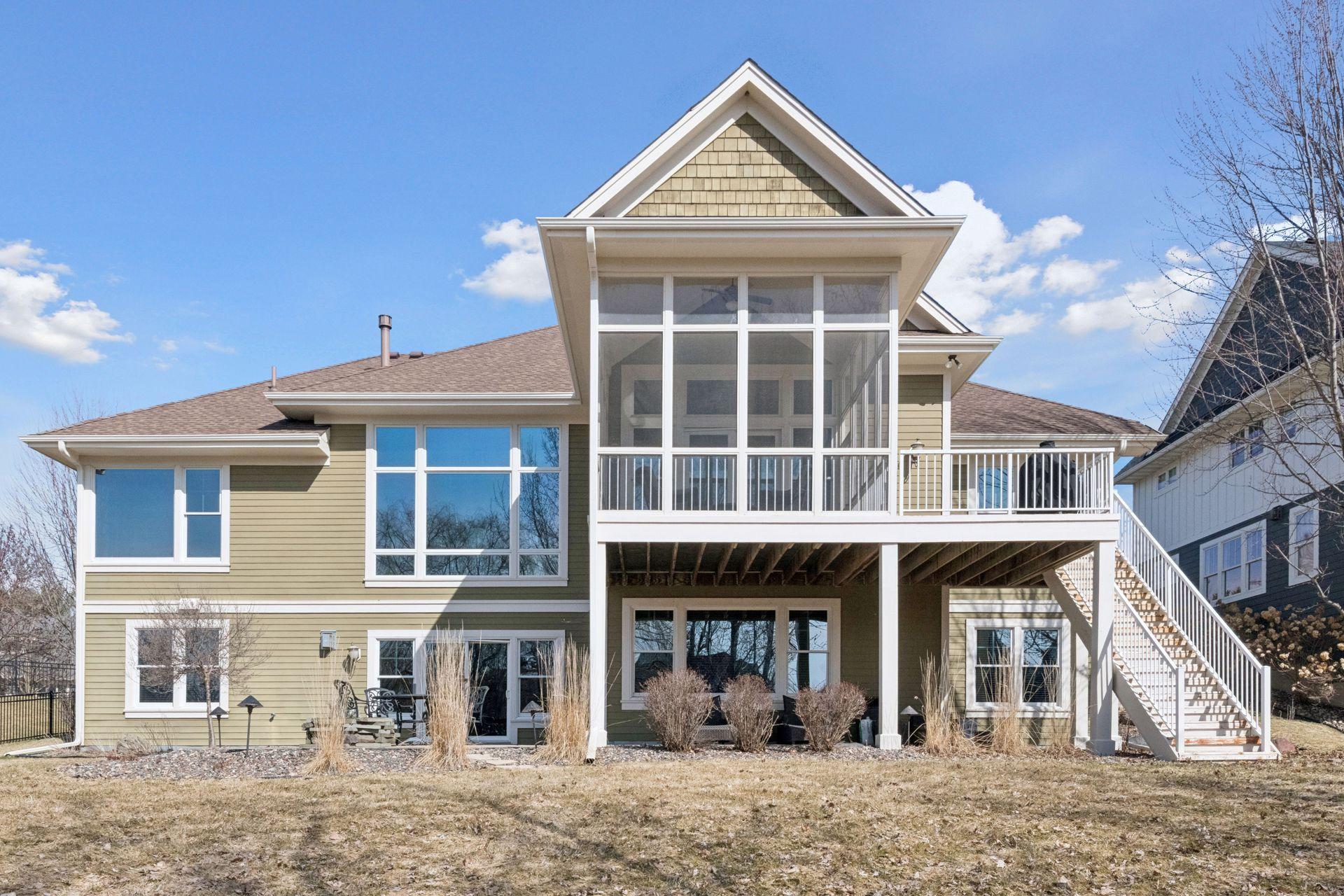 View of back of home