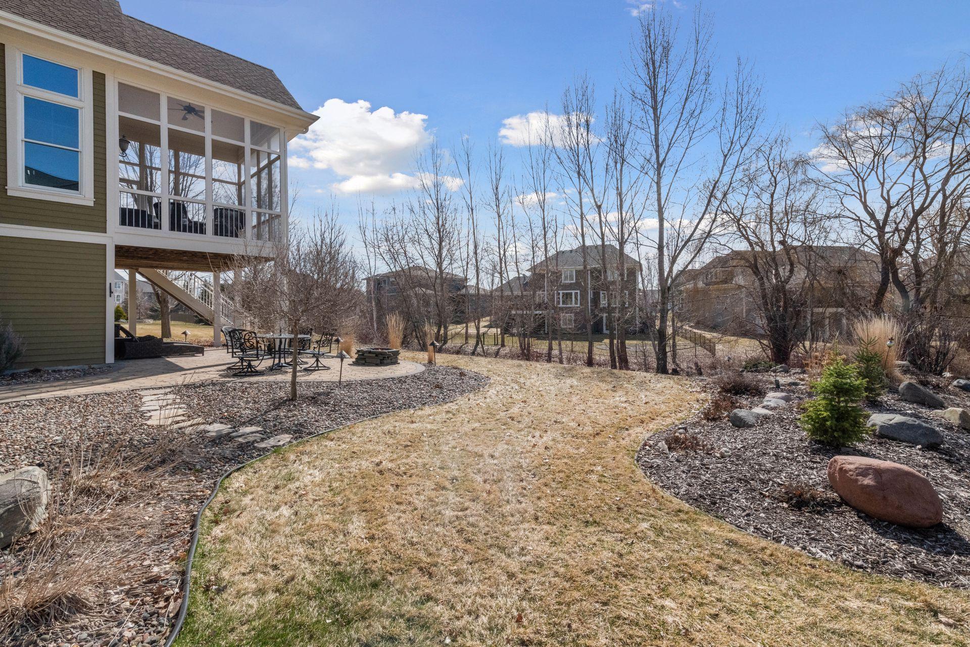 Amazing back yard spaces with water feature