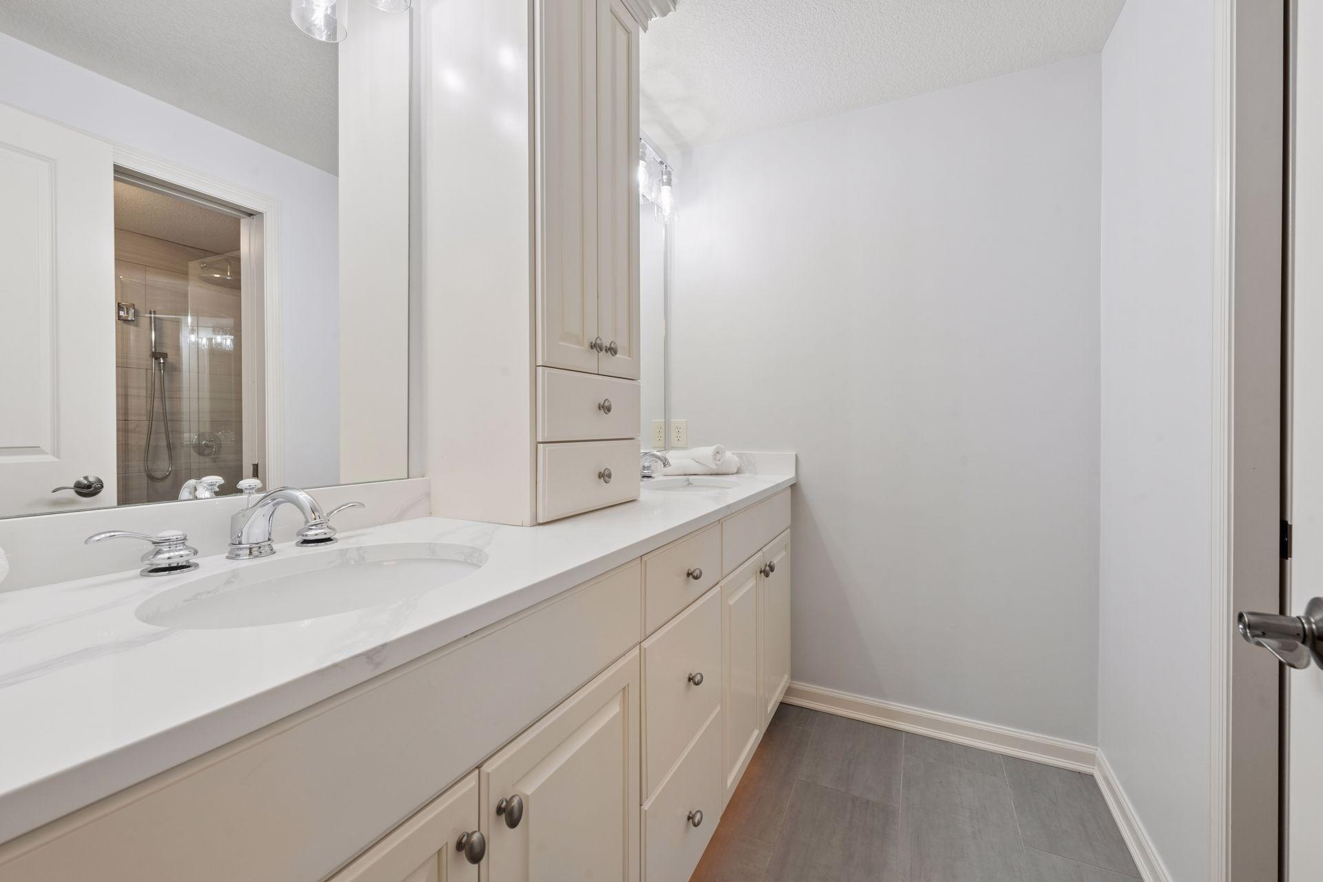 Remodeled lower level bath