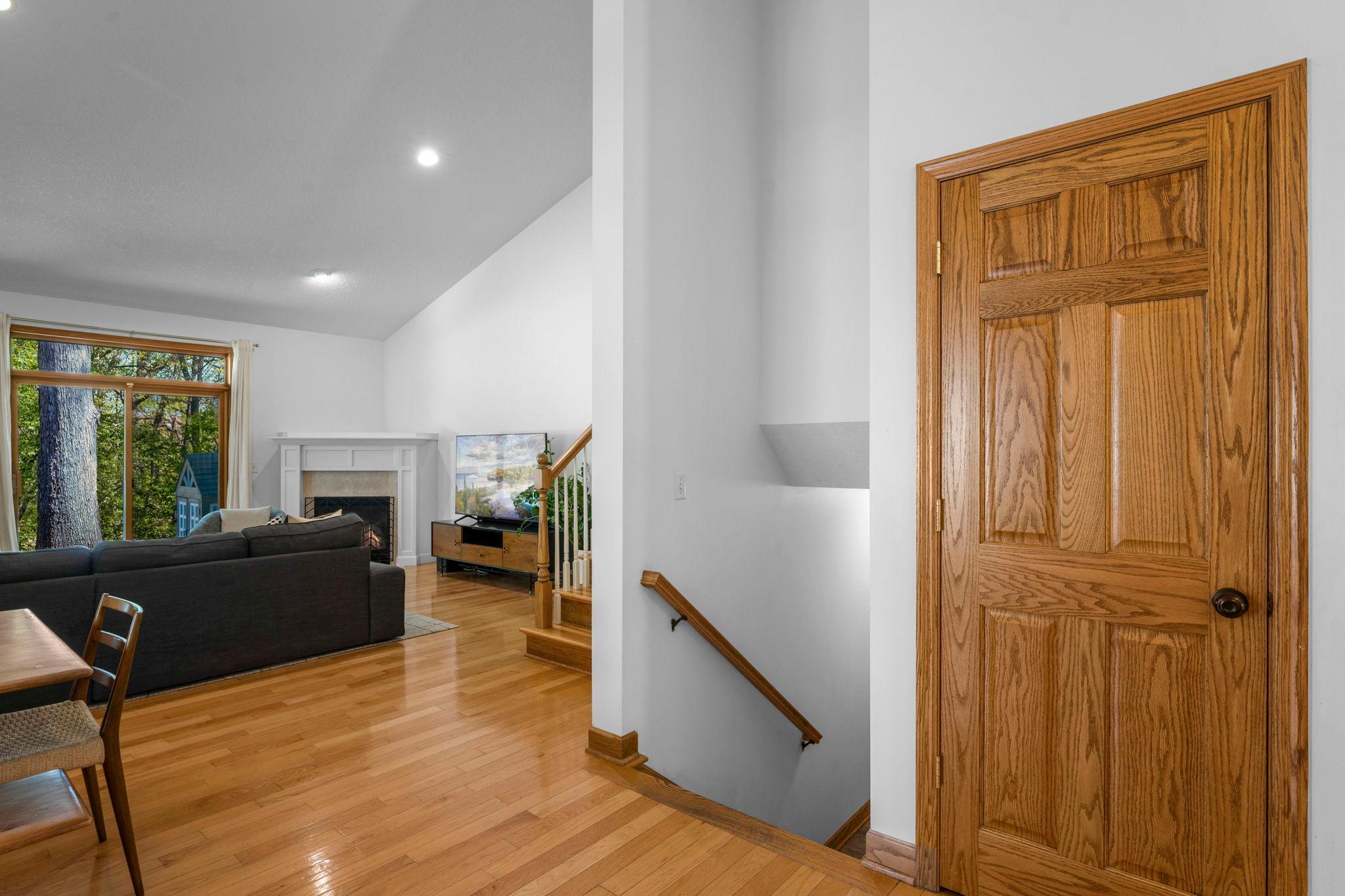 4 level split offers tons of flexibility for privacy and entertaining.