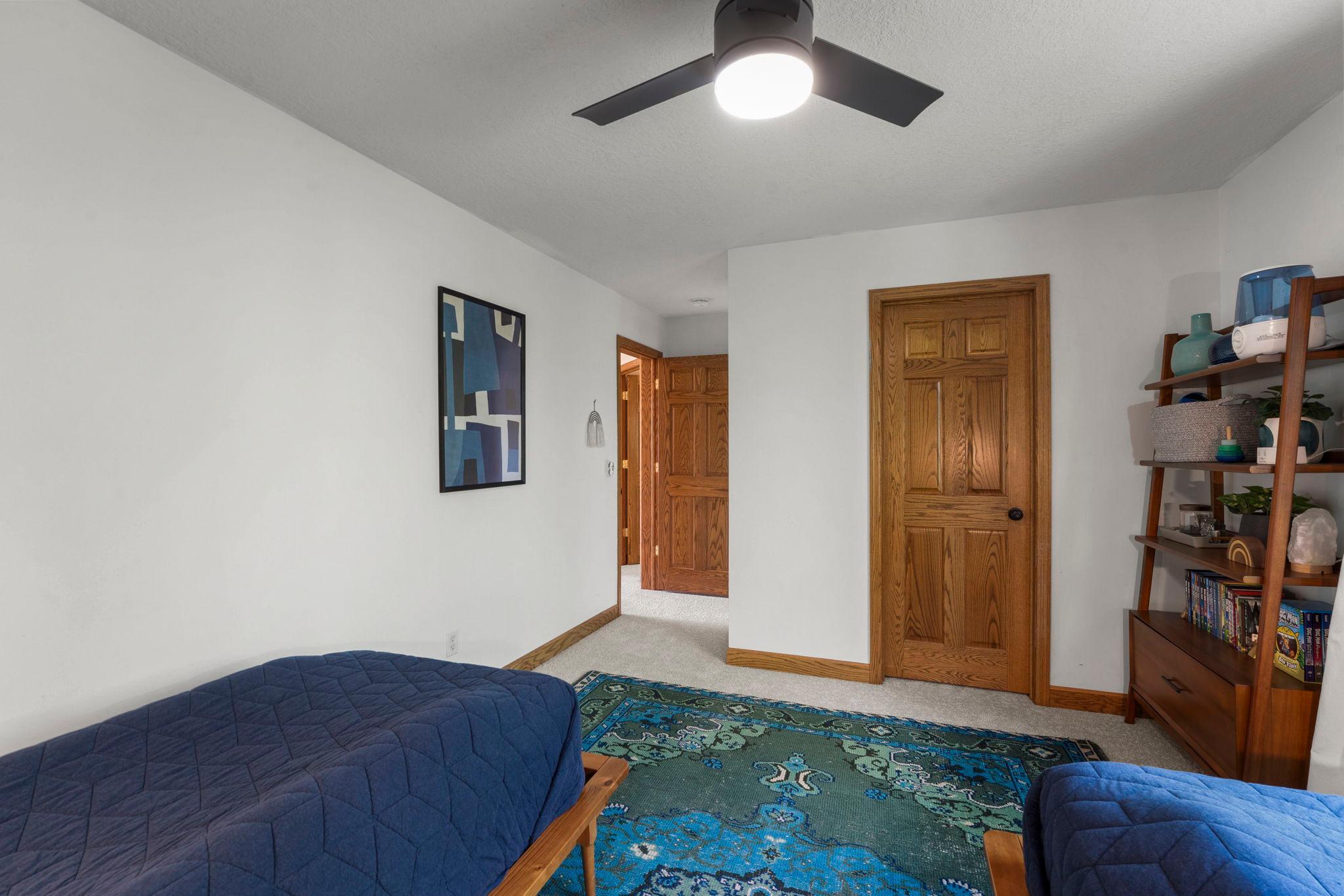 1 of 3 bedrooms up features a walk in closet