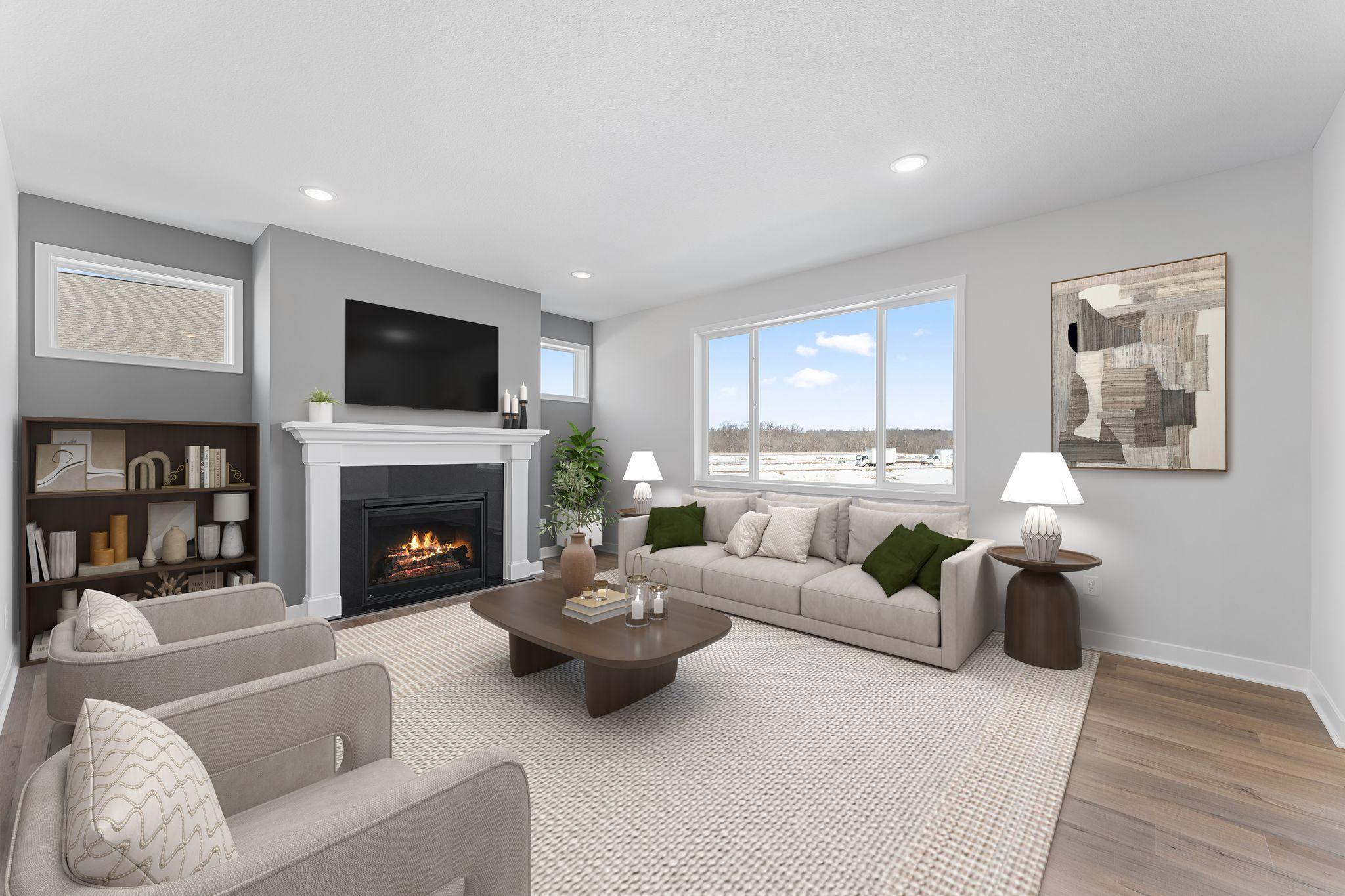 Great room (Virtually Staged)