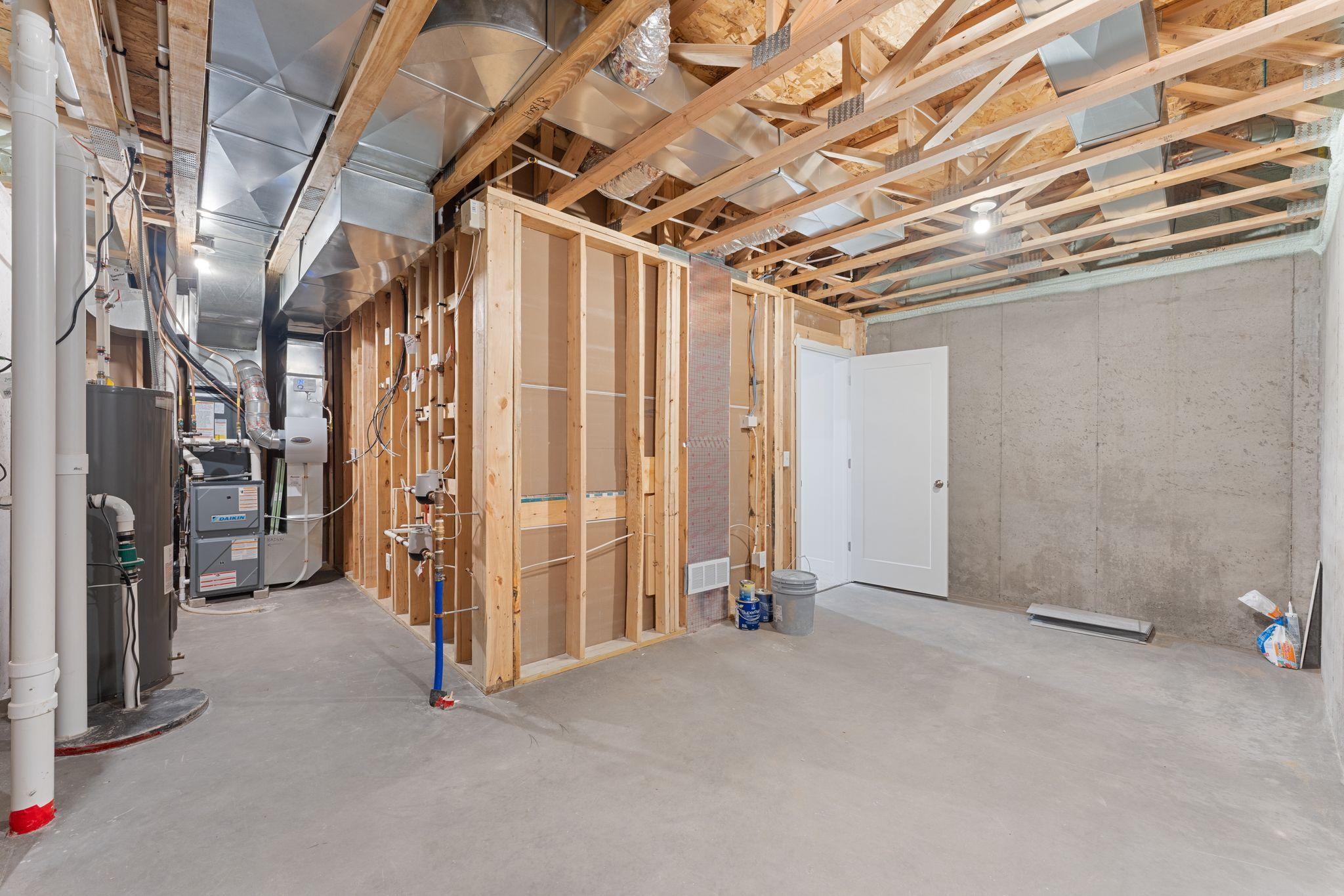 Unfinished Flex Area