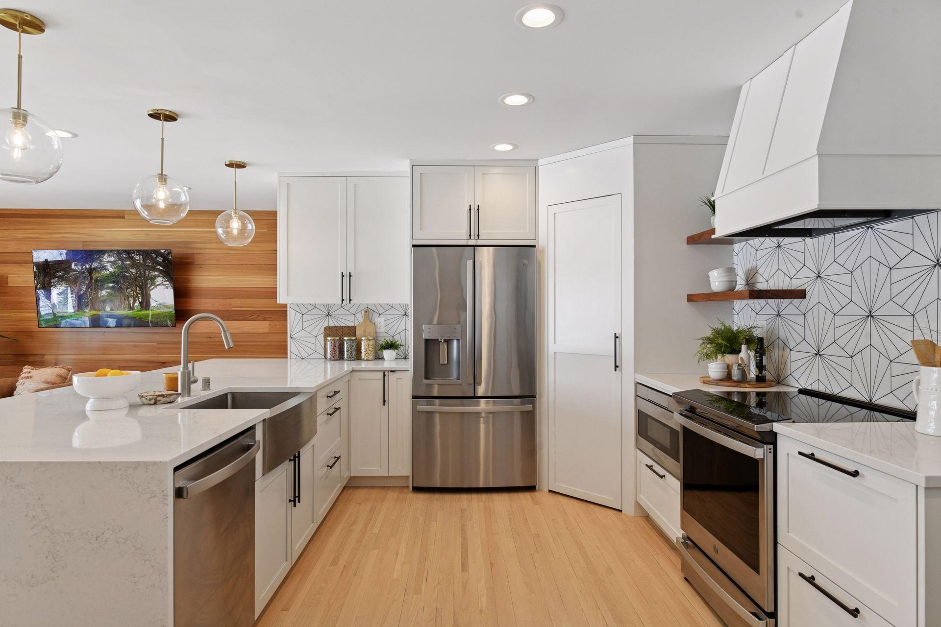 Timeless, efficient kitchen with pantry