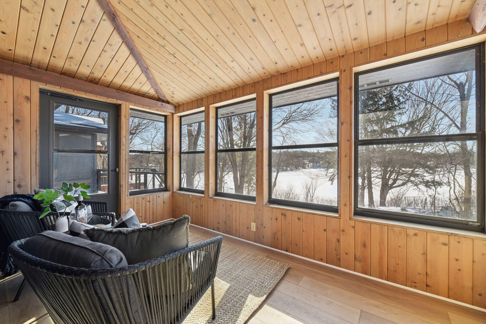 Lakeside porch off primary