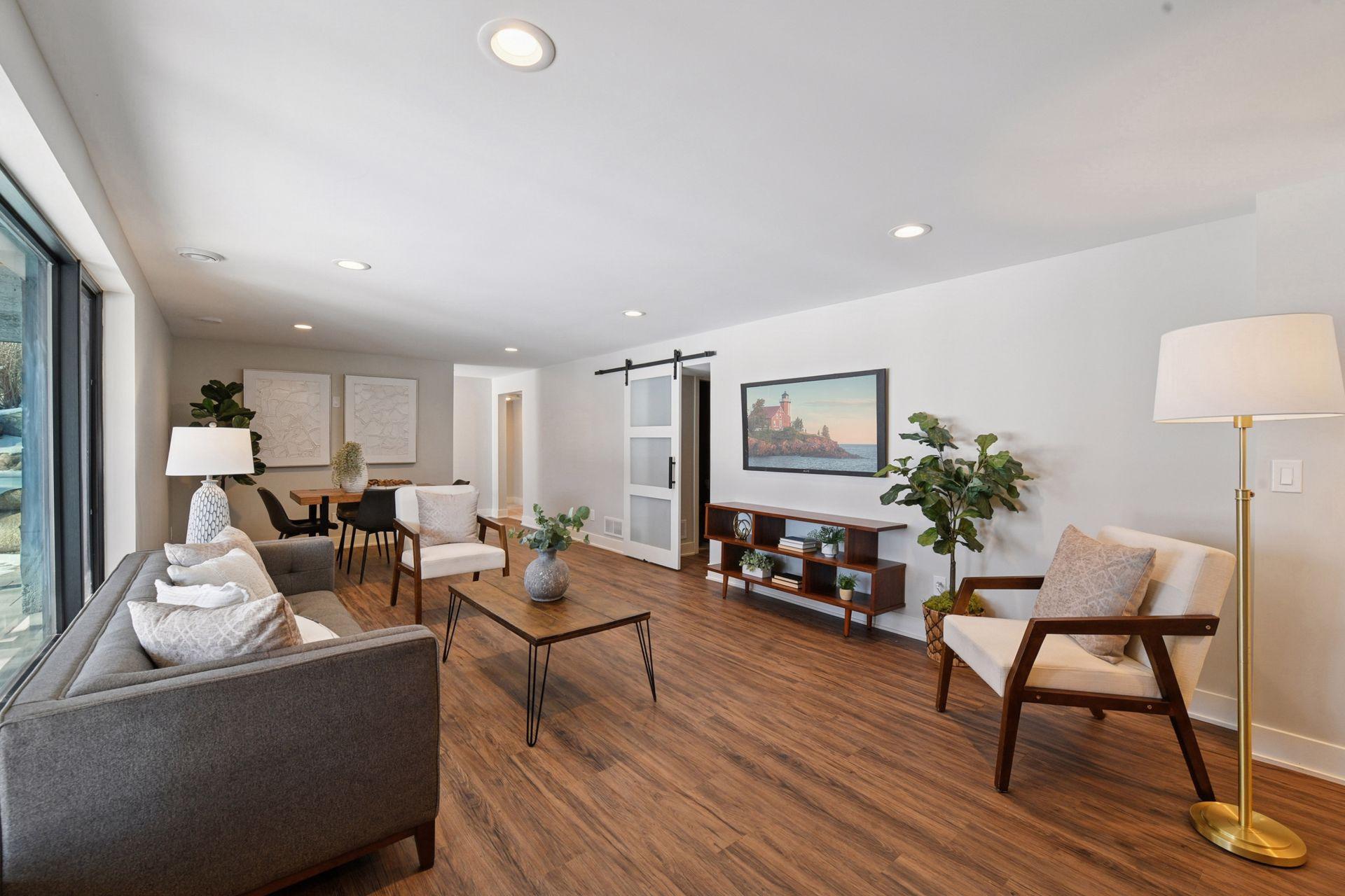 Lower level family room