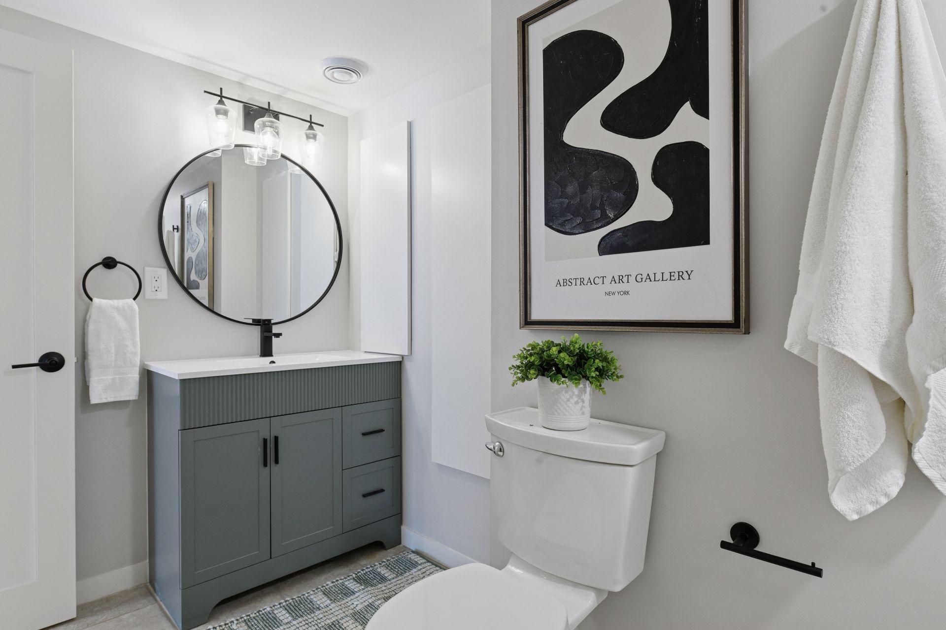 Lower level bathroom