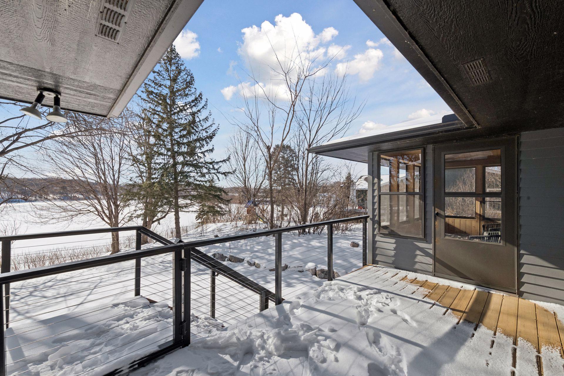 New lakeside deck off main level