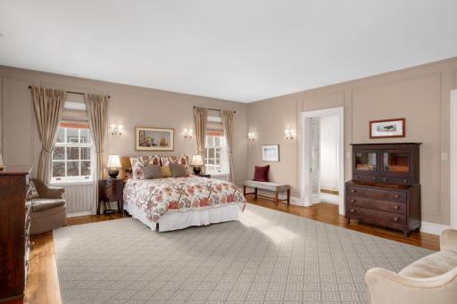 Primary bedroom with dressing room and ensuite.