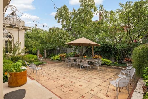 Terrace in the Summer for outdoor gatherings.