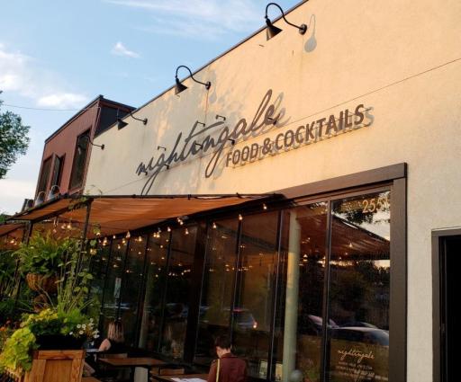 Nightingale Restaurant is an Intimate eatery & cocktail lounge with snacks, bruschetta & New American plates meant for sharing.
