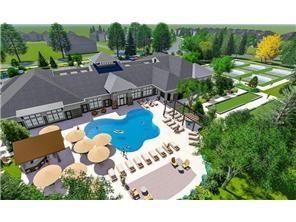 Panoramic View of the Outside Pool area, Bocce Ball Court & Pickle Ball Courts