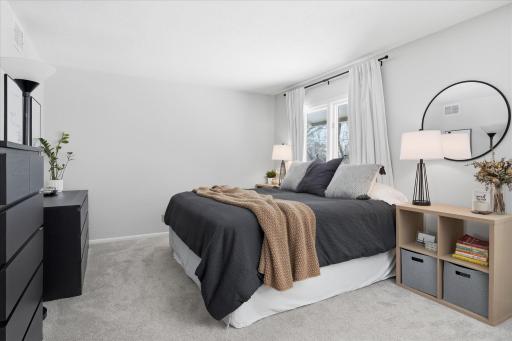 Head upstairs where you'll find this huge primary bedroom!