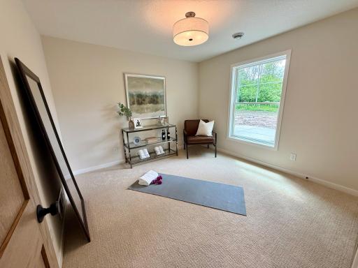 Lower-level Bedroom Shown as Exercise Room