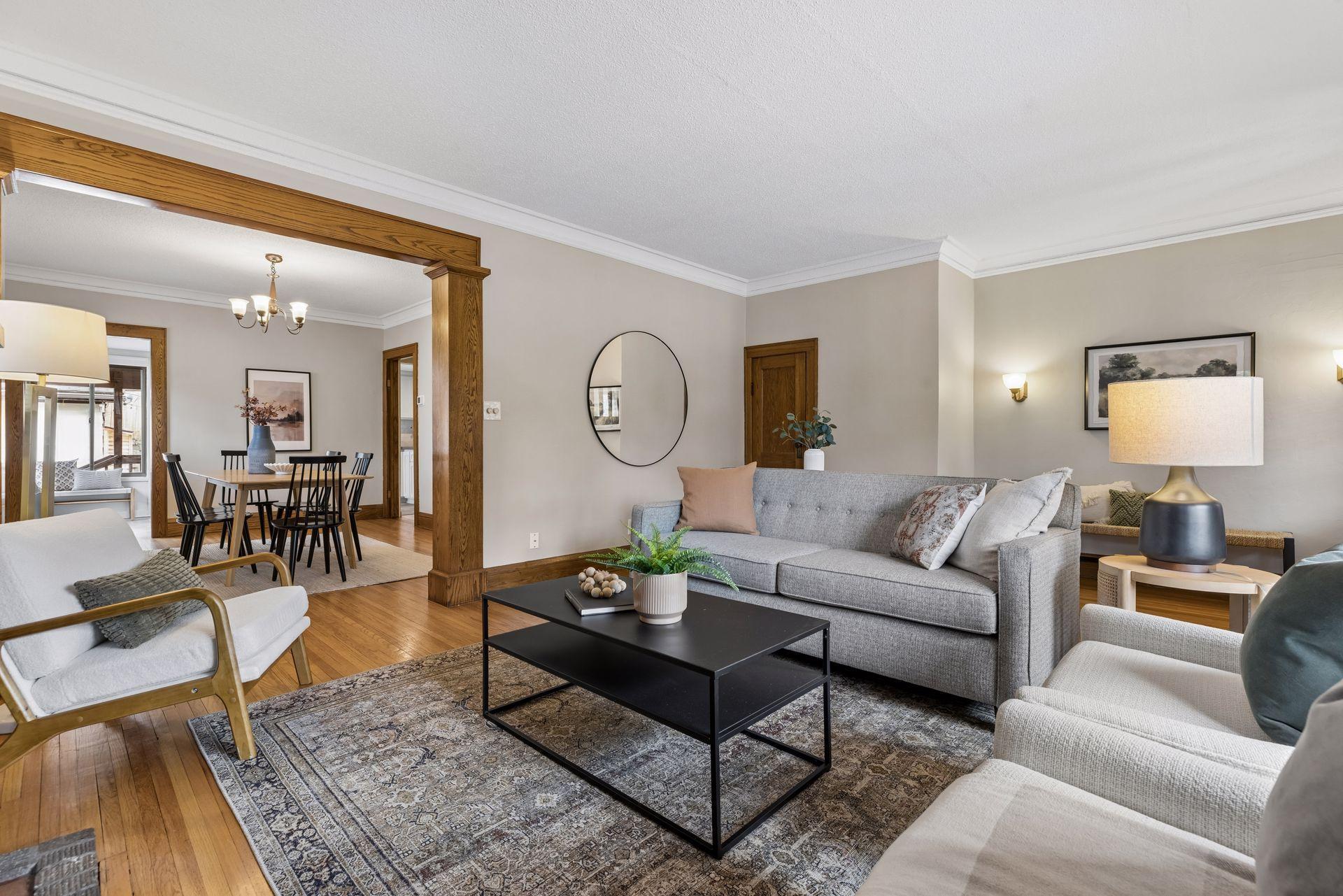 Craftsman details in the woodwork and trim