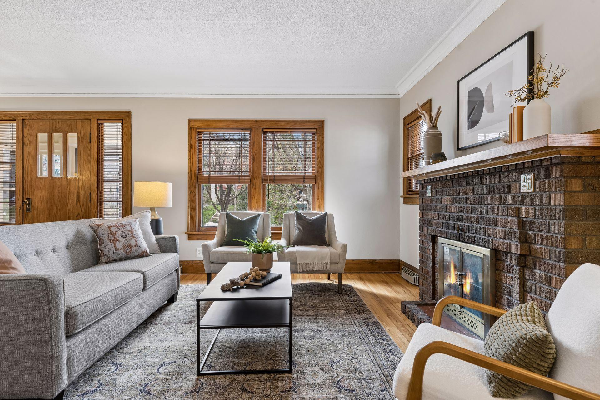 Plenty of natural light makes this home feel bright and airy