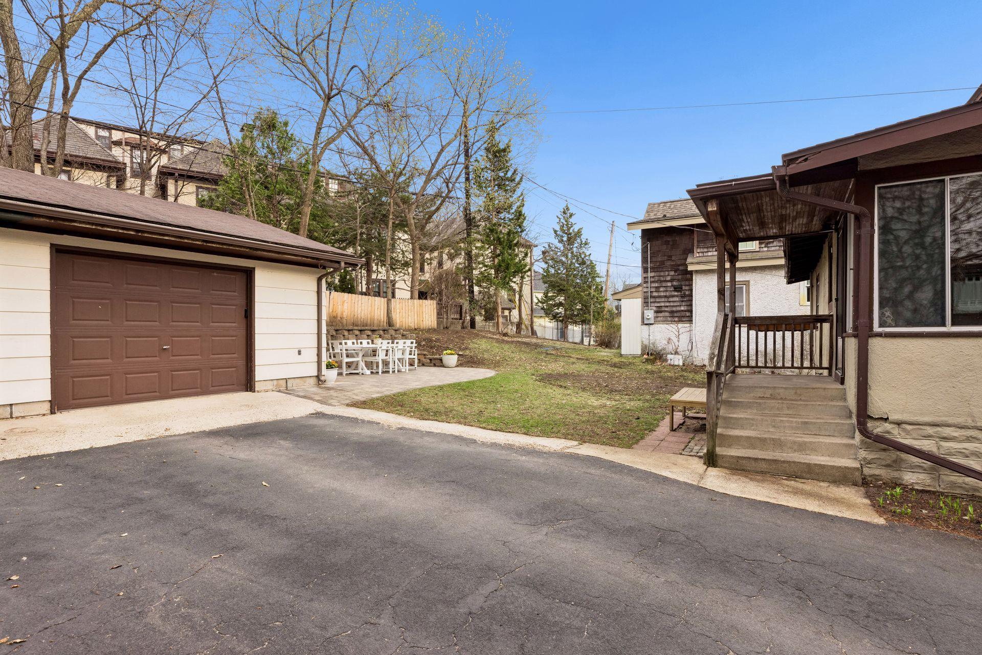 Another view with garage