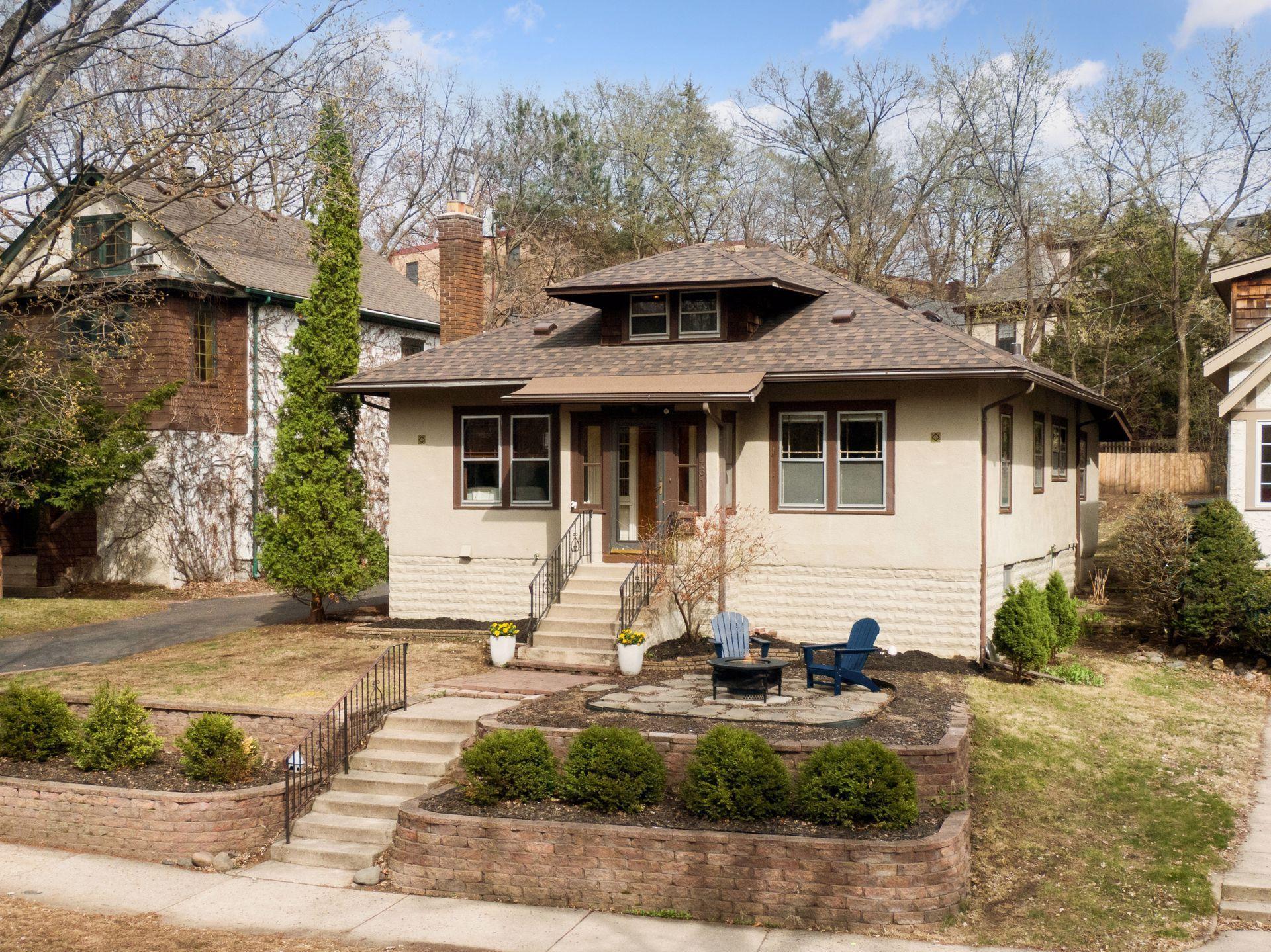 Take a look at these aerial views with Lake Harriet a block away!