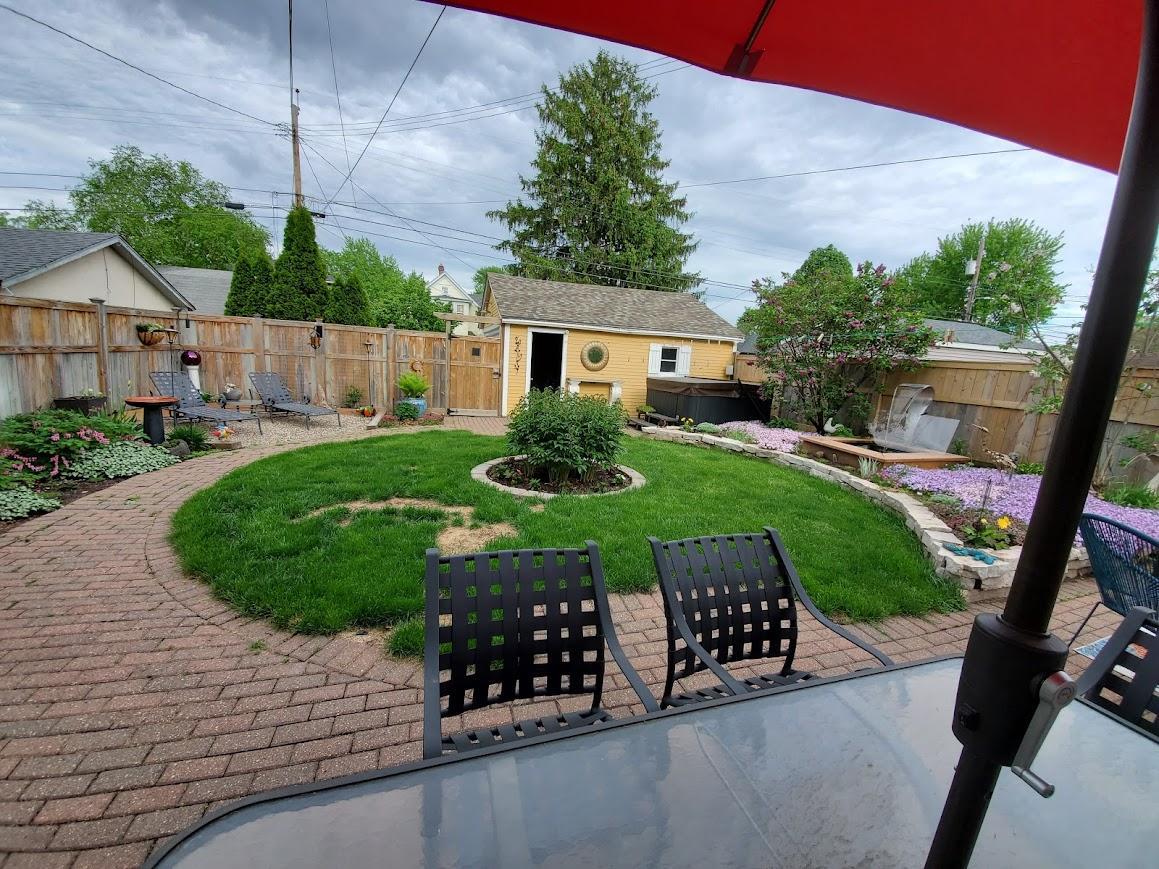 Landscaped Backyard - Last Summer