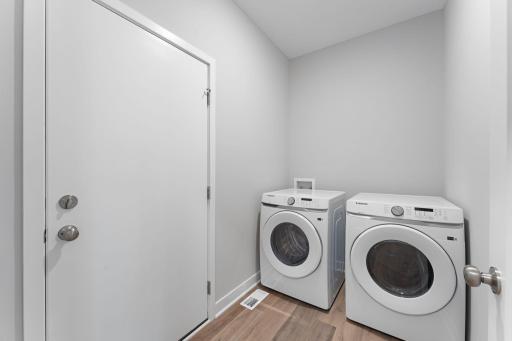 Laundry/Mudroom off garage door with W/D included