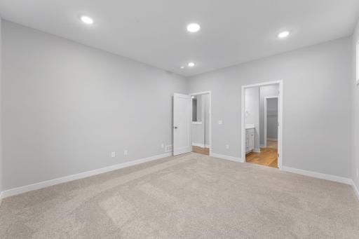 Owner's bedroom leading into bathroom ensuite and WIC